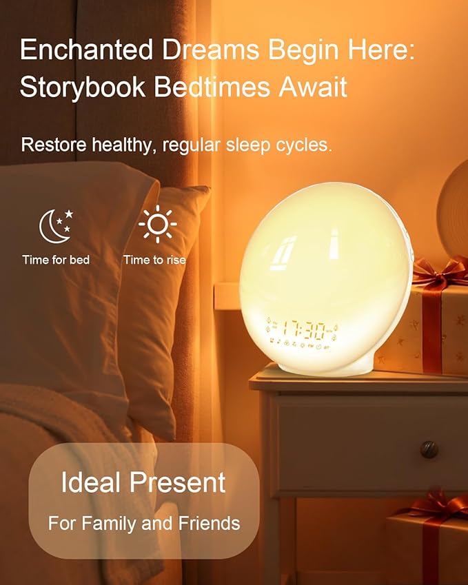 Smart Sunrise Alarm Clock with No Signup APP Control & Wake-Up Light, 4 Alarms - Image 6