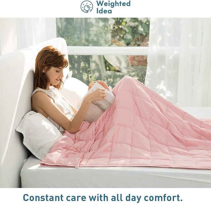 Weighted Idea Weighted Blanket for Adults Cooling Breathable Heavy Blanket - Image 2
