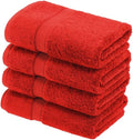 SUPERIOR Egyptian Cotton Pile Hand Towel Set of 4, Ultra Soft Luxury Towels by SUPERIOR