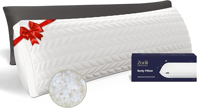 ZonLi Long Body Pillows for Adults, Memory Foam Body Pillow Adjustable by Zonli