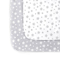 Pack and Play Sheets, 2 Pack Mini Crib Sheets, Stretchy Playard Fitted Sheet by Moonsea
