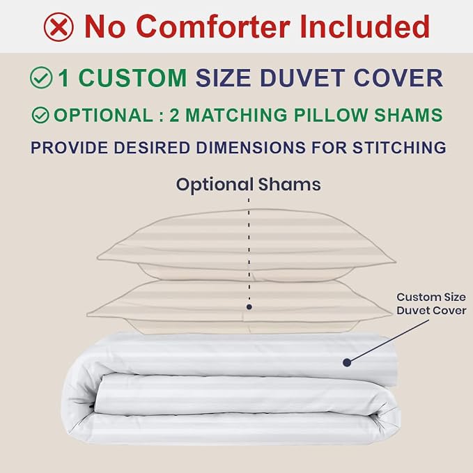 Kotton Culture Custom Duvet Cover -100% Egyptian Cotton 600 Thread Count Soft - Image 2