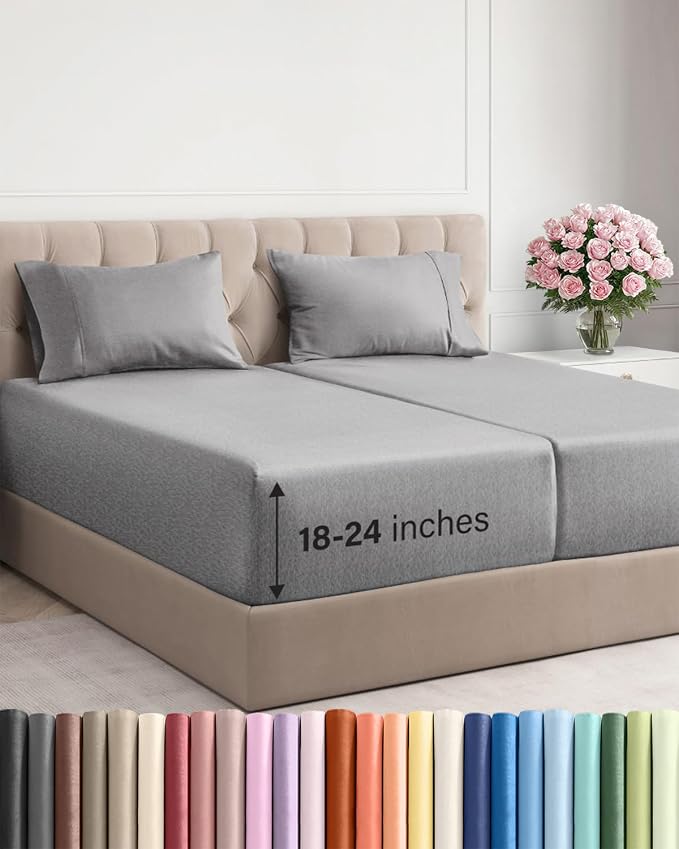 Extra Deep Split King Sheet Set by CGKUnlimited
