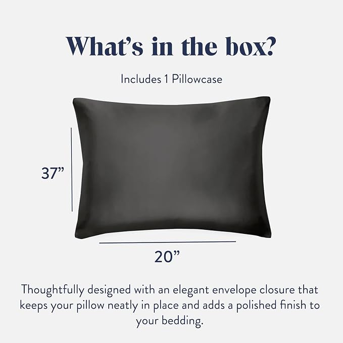 Brooklinen Mulberry Silk Pillowcase – 100% Pure Silk Pillow Case, Soft & Durable - Image 2