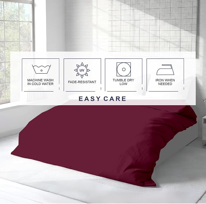 Kotton Culture 3 Pc 120" x 98" Duvet Cover Set Oversized King 100% Egyptian - Image 7