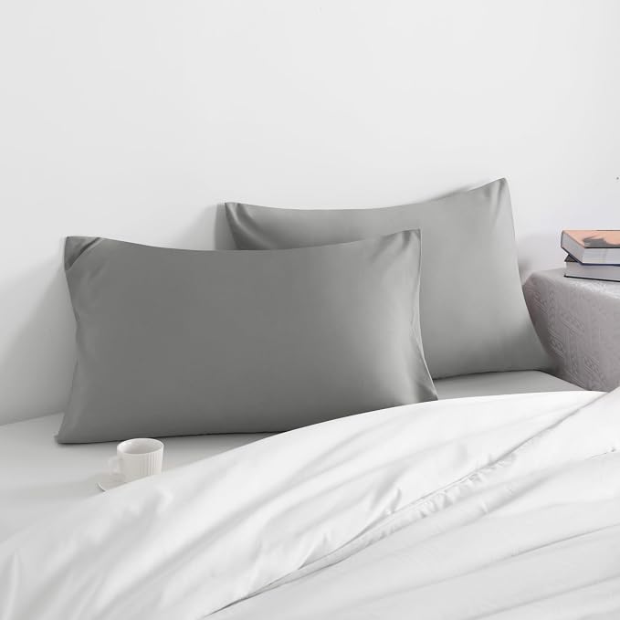 NTBAY Standard Pillow Cases Set of 2, 2 Pack Brushed Microfiber 20x26 Pillow - Image 2