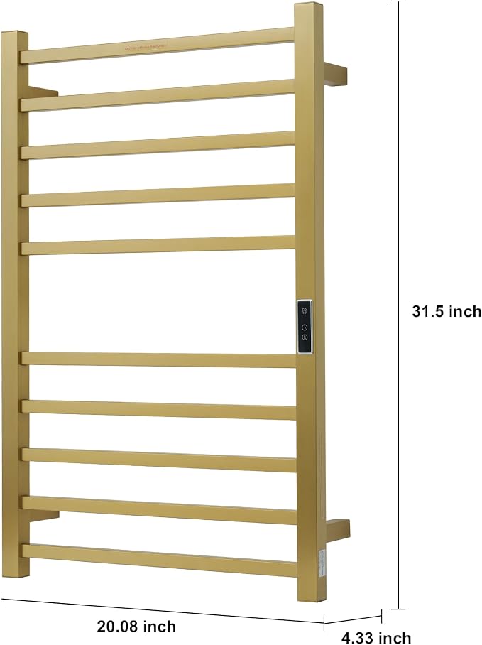 Heated Towel Racks for Bathroom, Wall Mounted Electric Towel Warmer Racks - Image 4