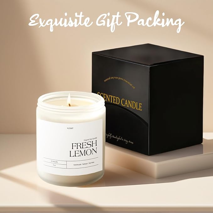 Fresh Lemon Highly Scented Candle - Image 5