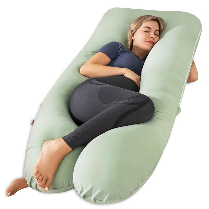 Meiz Pregnancy Pillows for Sleeping, Cooling Pregnancy Pillows, 60Inch by Meiz