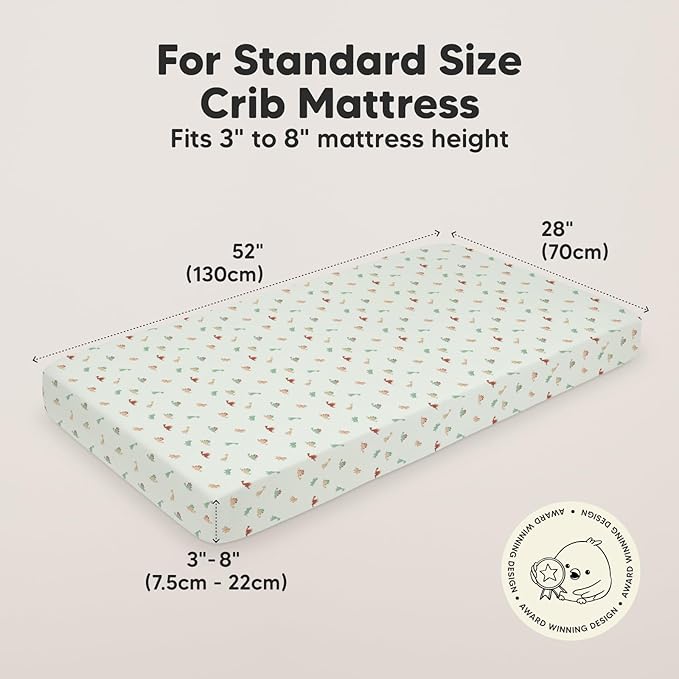 KeaBabies 2-Pack Organic Crib Sheets - Image 2