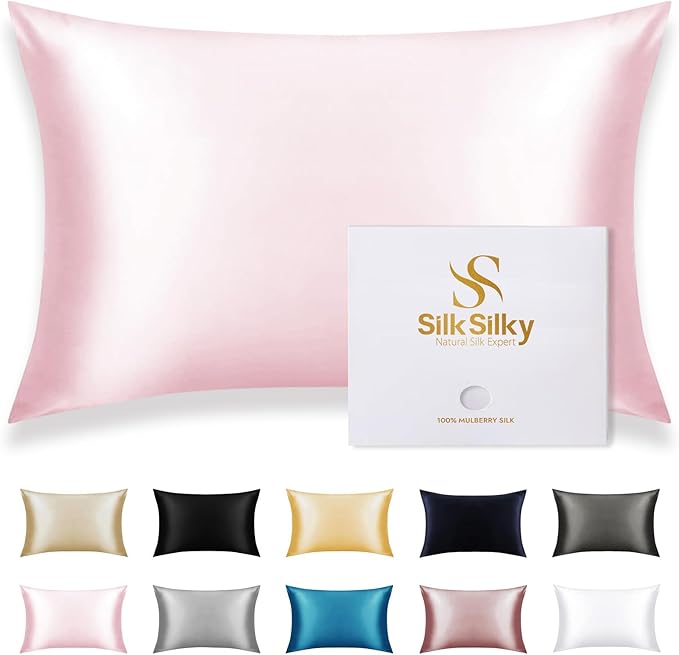 SilkSilky 100% Mulberry Silk Pillowcase by SilkSilky