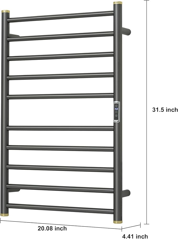 Electric Towel Warmer Rack, Heating Towel Warmer, Timer & Temperature Control - Image 5