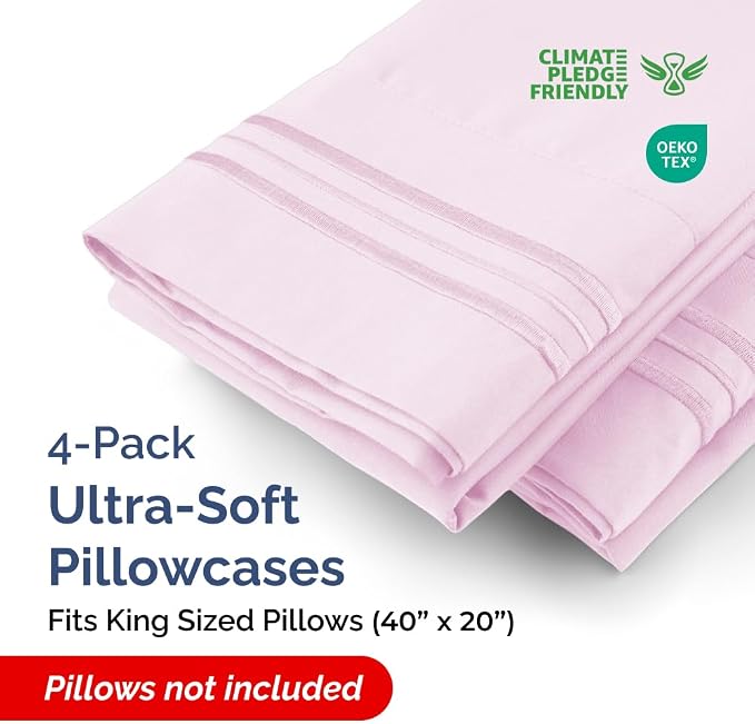 King Pillow Cases Set of 4 - Image 2