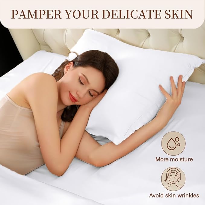 Mulberry Silk Pillowcase for Hair and Skin Standard Size 20"X 26" - Image 7