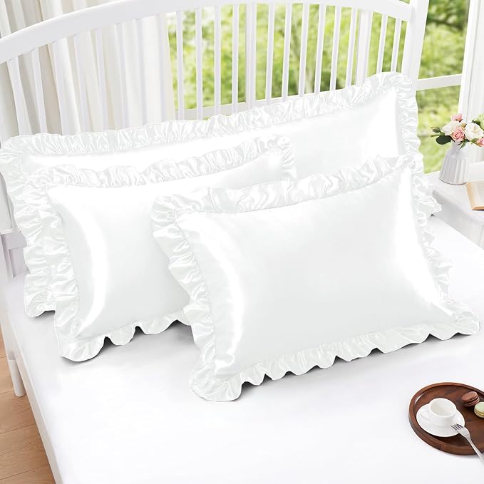 Homiest Ruffle Satin Pillowcase - Image 5