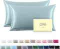 Silk Pillow Cases 2 Pack, Soft Breathable and Sliky Queen Size Pillow Cases Set by Suatien