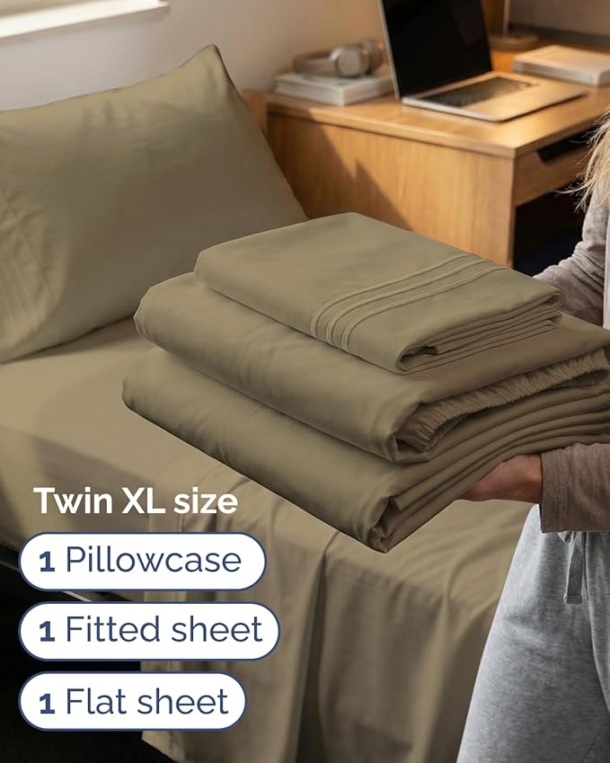 Twin XL Size 3 Piece Sheet Set - Image 3