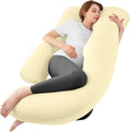 Sasttie Pregnancy Pillows for Sleeping, U Shaped Cooling Full Body Pregnancy by SASTTIE
