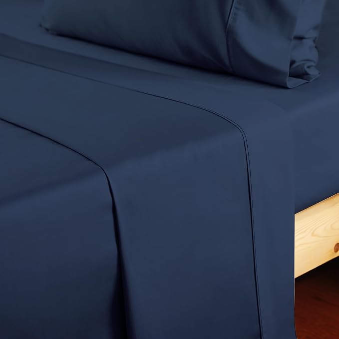 Cotton King Flat Sheet Only, 600 Thread Count 100% Egyptian Cotton Top Sheet - Image 6