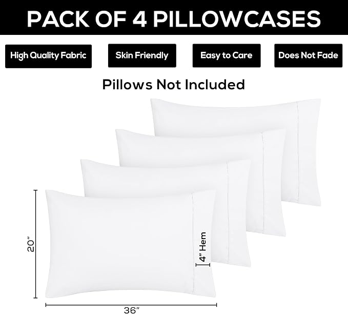 Utopia Bedding King Standard Pillow Cases - Image 4