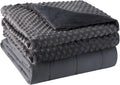 Weighted Blanket with Cover Queen Size Heavy Blanket Removable Soft Grey by BETU