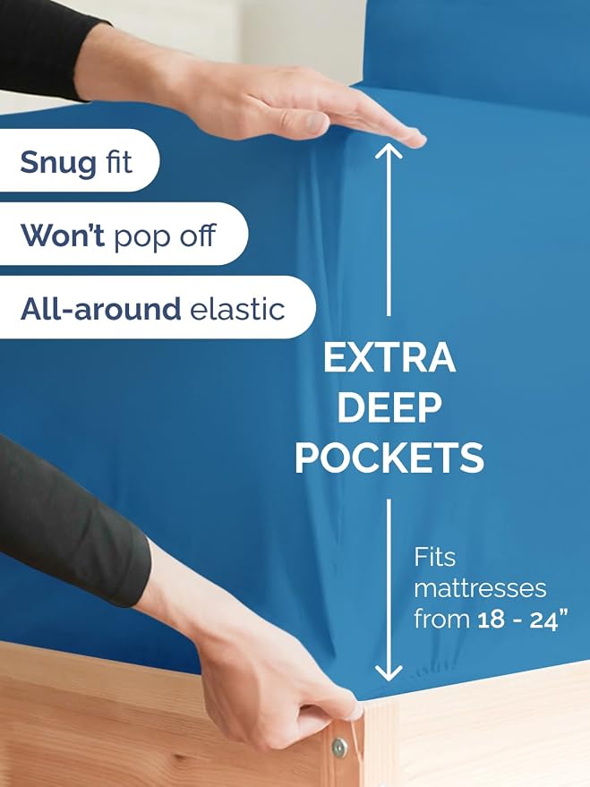 Extra Deep Split King Fitted Sheet - Image 2