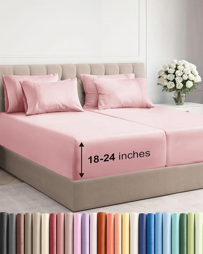 Extra Deep Split King Sheet Set by CGKUnlimited