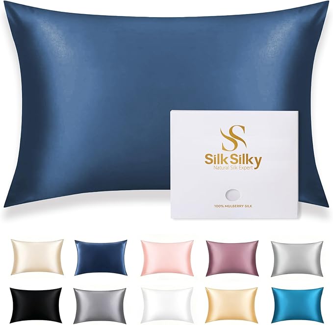 SilkSilky 100% Mulberry Silk Pillowcase by SilkSilky