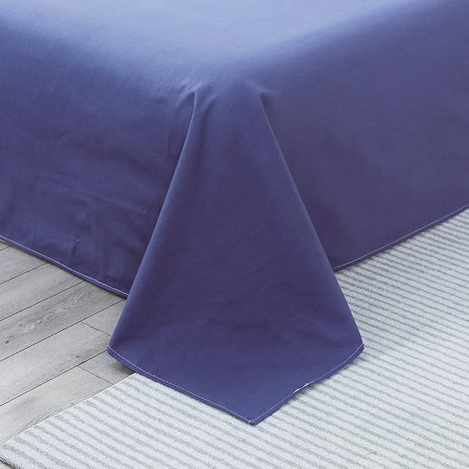 Microfiber Queen Bedding Flat Sheet, Ultra Soft and Wrinkle, Stain Resistant - Image 3