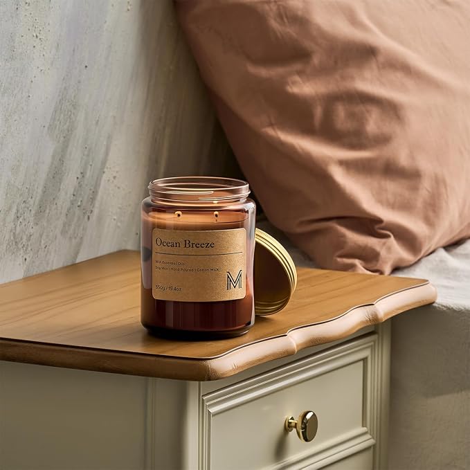 M&SENSE Oceanic Breeze Scented Christmas Candle Gift | 19.4oz, 115-Hour Burn | - Image 7