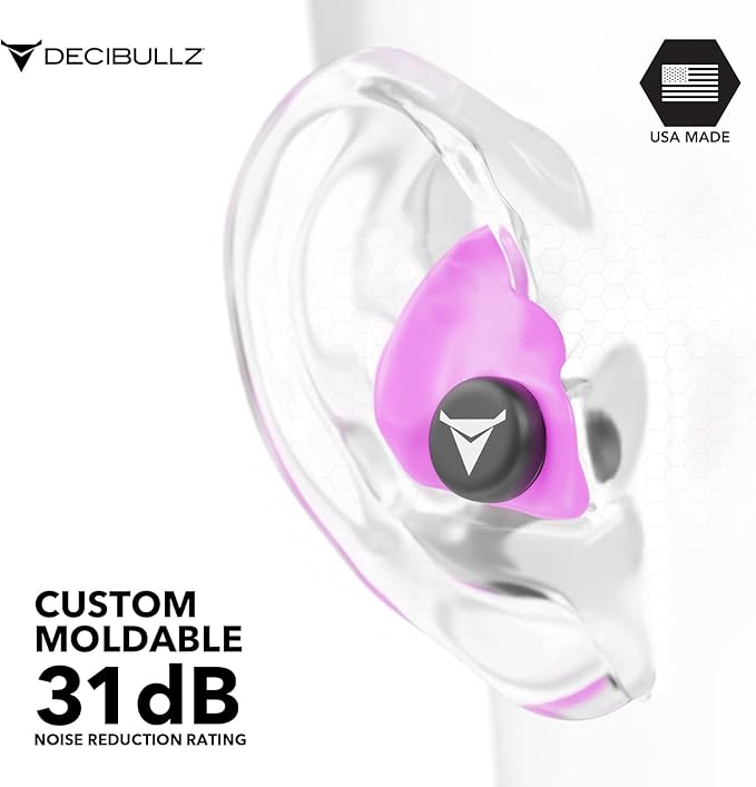 Decibullz - Custom Molded Earplugs, 31dB Highest NRR, Comfortable Hearing - Image 4