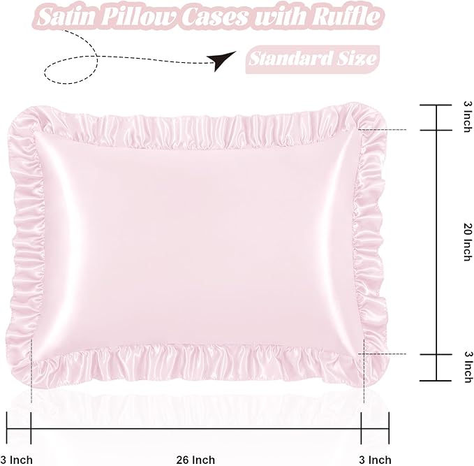 Homiest Ruffle Satin Pillowcase - Image 3