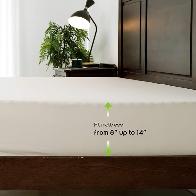 Fitted Sheet- COSMOPLUS King Fitted Sheet Only（No Flat Sheet or Pillow Shams） - Image 6