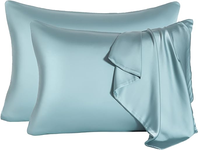 2 Pcs Mulberry Silk Pillowcase for Hair and Skin, Cooling Silk Pillow Case by SIYUAN