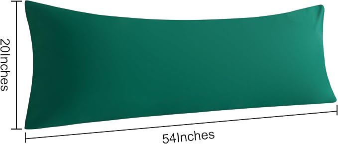 NTBAY Body Pillow Cases Set of 2, 2 Pack Brushed Microfiber 20x54 Pillow Cases - Image 5
