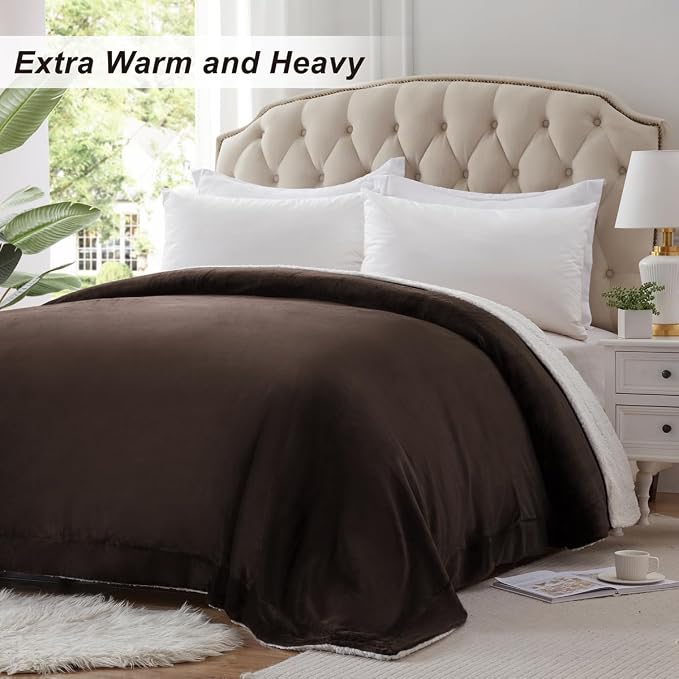 KAWAHOME Sherpa Fleece Queen Size Blanket - Image 5