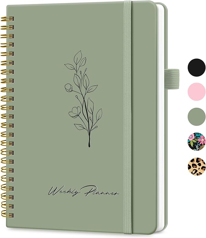 Undated Weekly Planner, Weekly To Do List Notebook by Taja
