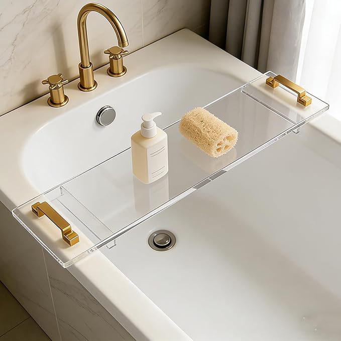 33in Clear Acrylic Bathtub Caddy by LITAITAI