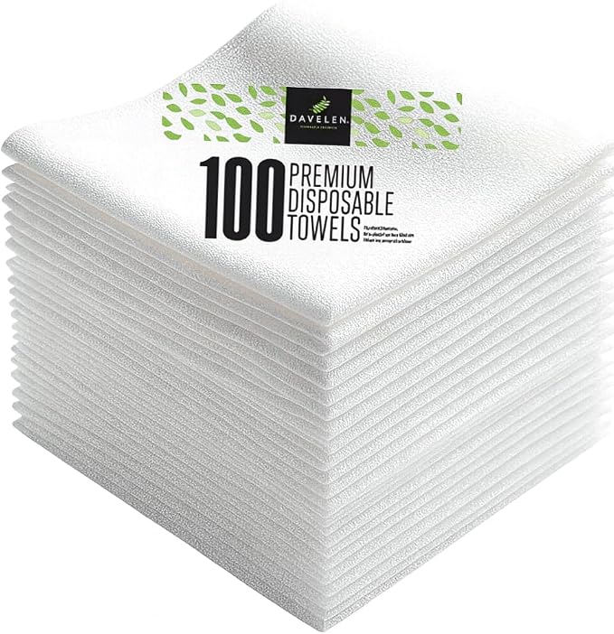 DAVELEN Disposable Large Luxury Towels Spa and Salon Quality Softness by DAVELEN