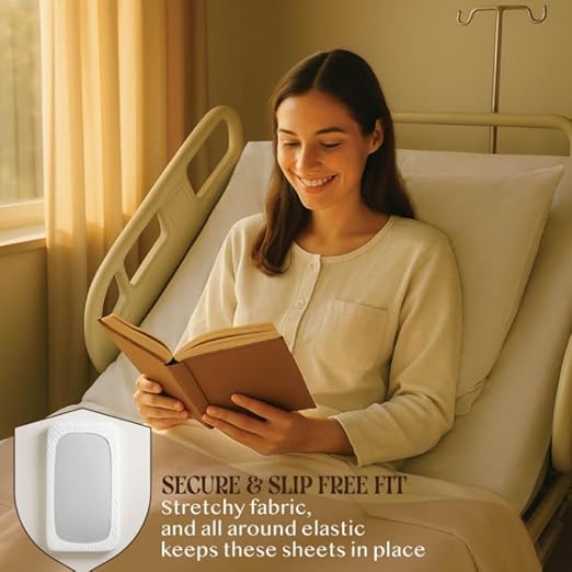 BLISSFORD - 36 Pack Fitted Hospital Bed Sheets - Image 3