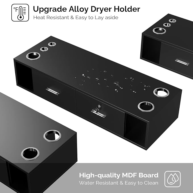 OmySalon Wall Mount Styling Station - Image 4