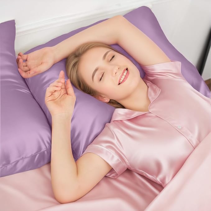 INSSL Silk Pillowcase for Women, Mulberry Silk Pillowcase for Hair and Skin and - Image 3