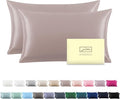 Silk Pillow Cases 2 Pack Soft Breathable and Sliky King Size Pillow Cases Set by Suatien