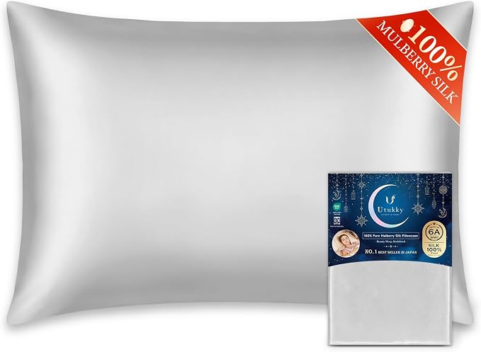 Utukky 100% Mulberry Silk Pillowcase 22 Momme by UTUKKY