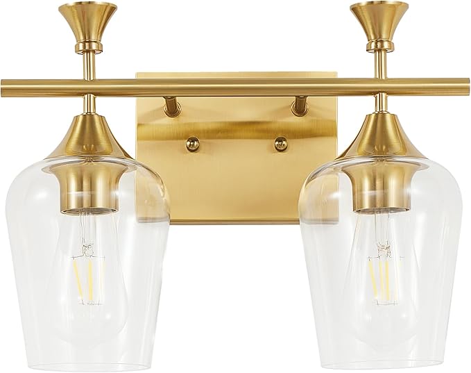 Bathroom Light Fixtures, Brushed Gold Vanity Lights by BringBrightnesstoYourLife