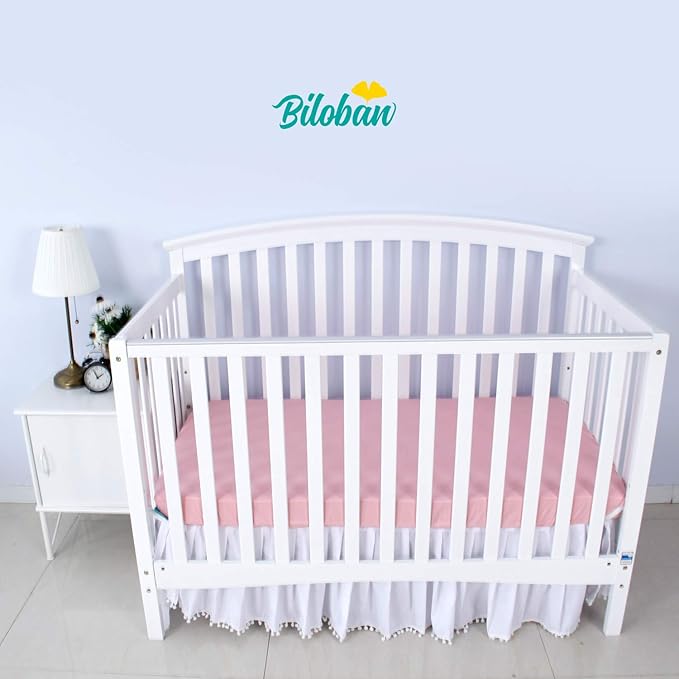 Biloban Crib Sheets Fitted, 2 Pack Crib Sheet Fits - Image 2