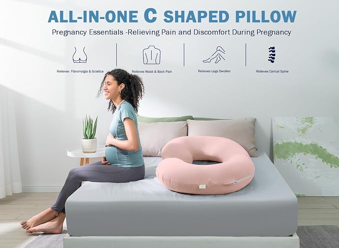 INSEN Cooling Pregnancy Pillow, Maternity Pillow - Image 7