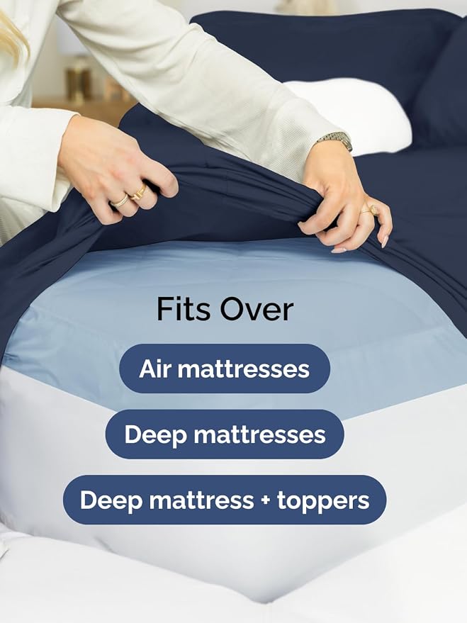 Extra Deep Split King Fitted Sheet - Image 6