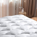 WhatsBedding Waterproof Mattress Pad Queen Size Cotton Top Down Alternative by WhatsBedding