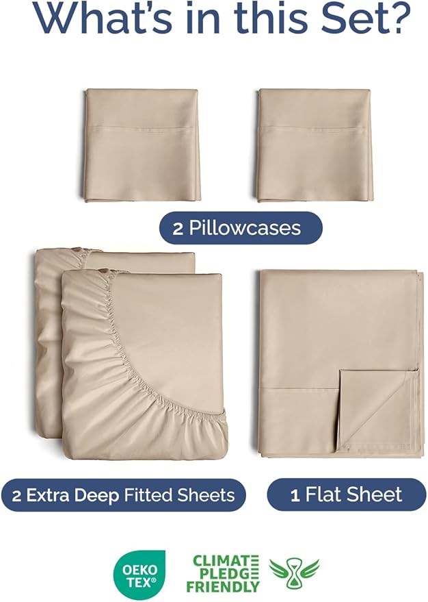 Extra Deep Split King Sheet Set - Image 2